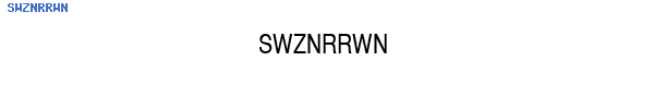 Fuente SWZNRRWN.TTF