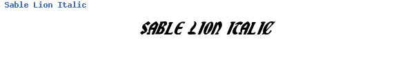 Fuente Sable Lion Italic.ttf