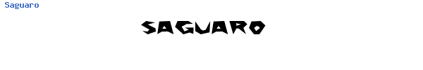 Fuente Saguaro.ttf