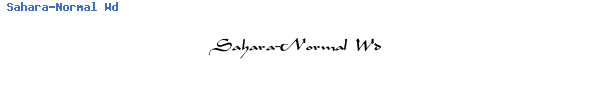 Fuente Sahara-Normal Wd.ttf