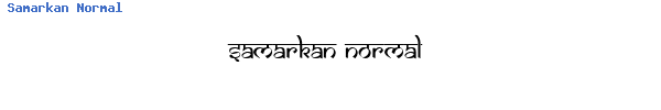 Fuente Samarkan Normal.ttf