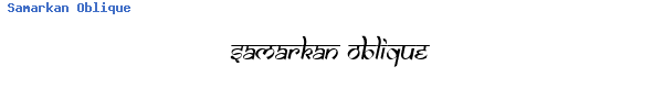 Fuente Samarkan Oblique.ttf