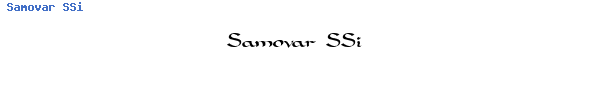 Fuente Samovar SSi.ttf
