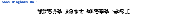 Fuente Sams Dingbats No.1.ttf