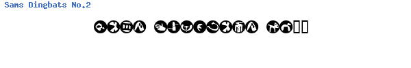 Fuente Sams Dingbats No.2.ttf