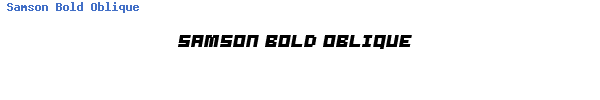 Fuente Samson Bold Oblique.ttf