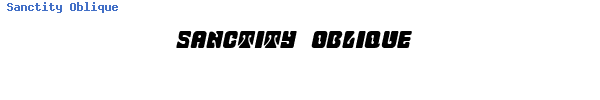 Fuente Sanctity Oblique.ttf