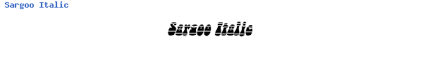 Fuente Sargoo Italic.ttf