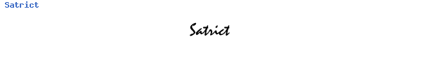 Fuente Satrict.ttf