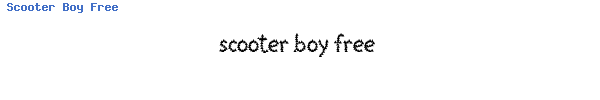 Fuente Scooter Boy Free.ttf