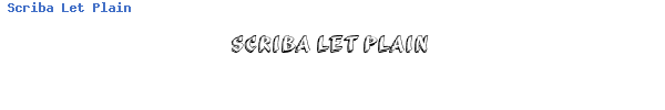 Fuente Scriba Let Plain.ttf