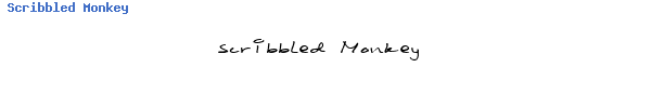 Fuente Scribbled Monkey.ttf
