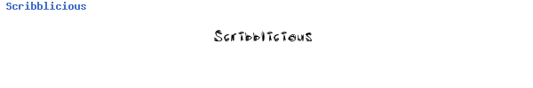 Fuente Scribblicious.ttf