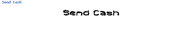 Fuente Send Cash.ttf