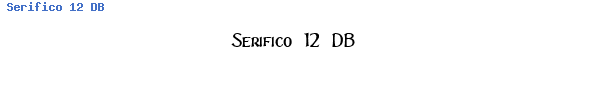 Fuente Serifico 12 DB.ttf