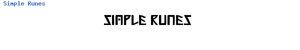 Fuente Simple Runes.ttf