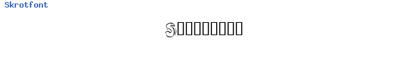Fuente Skrotfont.ttf