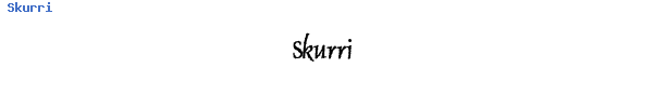 Fuente Skurri.ttf