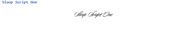Fuente Sloop Script One.ttf