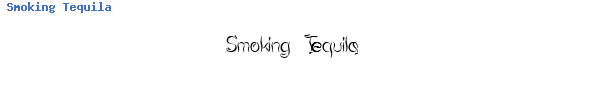 Fuente Smoking Tequila.ttf