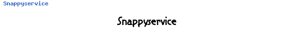 Fuente Snappyservice.ttf