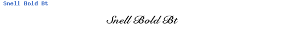 Fuente Snell Bold Bt.ttf