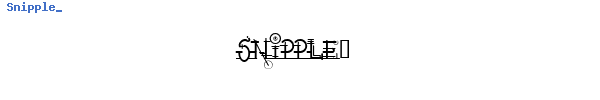 Fuente Snipple_.ttf