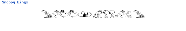 Fuente Snoopy Dings.ttf