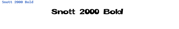Fuente Snott 2000 Bold.ttf