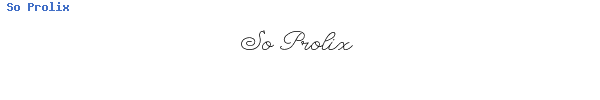 Fuente So Prolix.ttf