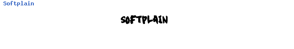 Fuente Softplain.TTF