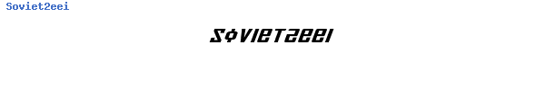 Fuente Soviet2eei.ttf