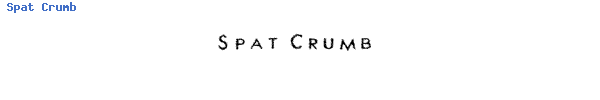Fuente Spat Crumb.ttf