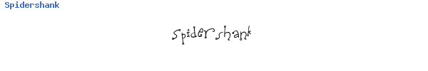 Fuente Spidershank.ttf