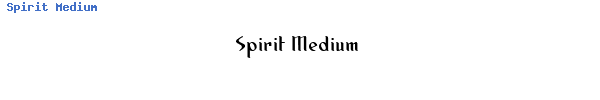 Fuente Spirit Medium.ttf