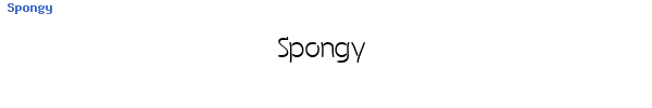 Fuente Spongy.ttf
