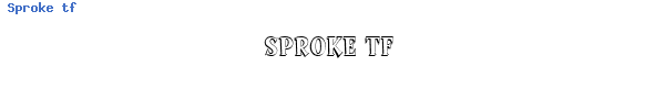 Fuente Sproke tf.ttf