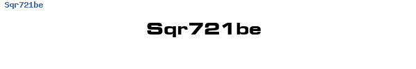 Fuente Sqr721be.ttf
