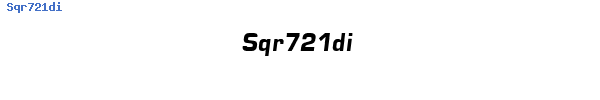 Fuente Sqr721di.ttf