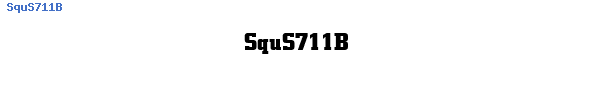 Fuente SquS711B.ttf
