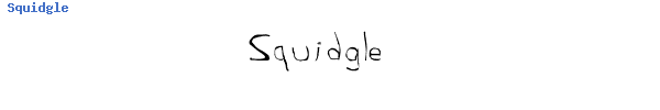 Fuente Squidgle.ttf
