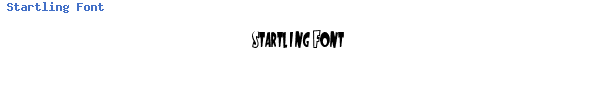 Fuente Startling Font.ttf