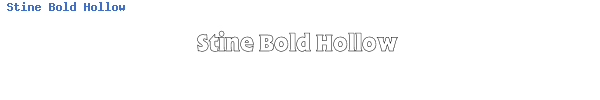 Fuente Stine Bold Hollow.ttf