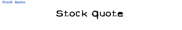 Fuente Stock Quote.ttf