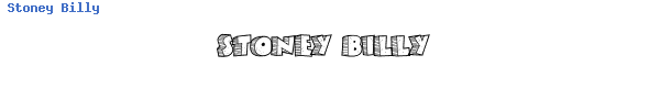 Fuente Stoney Billy.ttf