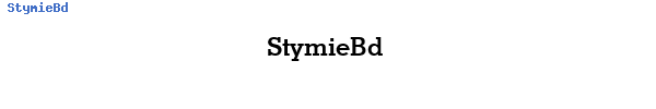 Fuente StymieBd.ttf