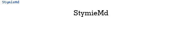 Fuente StymieMd.ttf