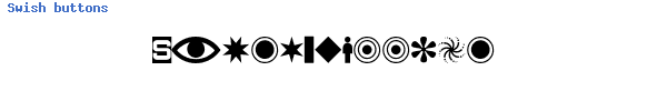 Fuente Swish buttons.ttf