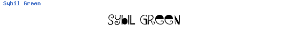 Fuente Sybil Green.ttf