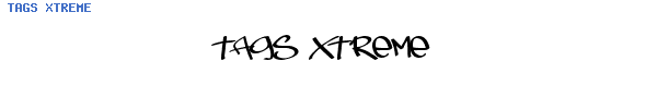 Fuente TAGS XTREME.TTF